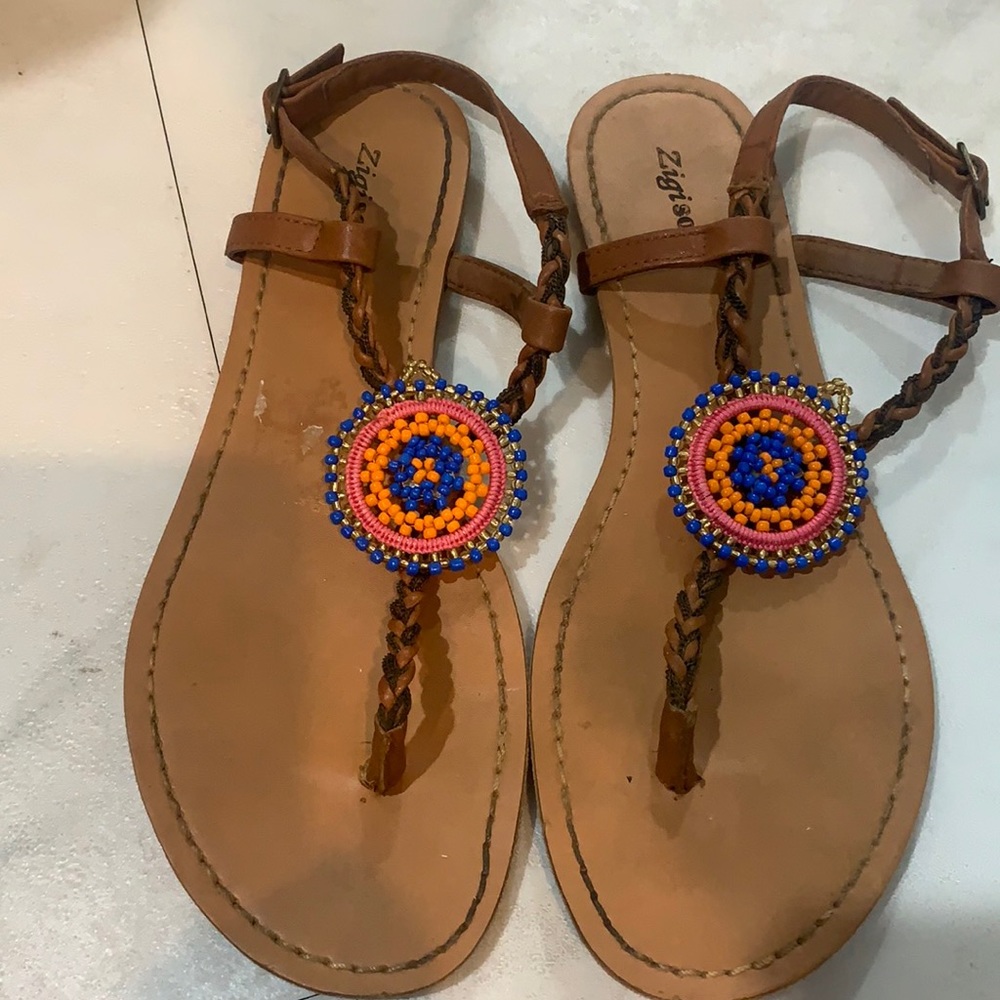 Modified/Custom Zigi Soho T-strap Sandals
